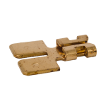 Tab Adapter Terminal, 1 Female, 2 Male, WYE, 100/pk